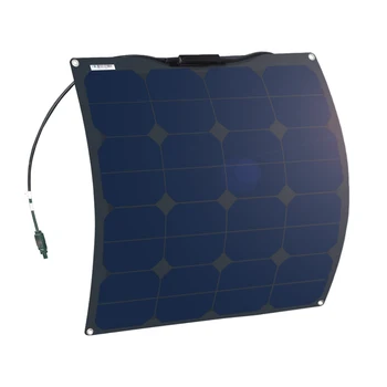 Lanksti saulės kolektorių baterija black 50W 12v saulės elementų kroviklis, skirtas automobilių RV namas baterija Valtis jachta