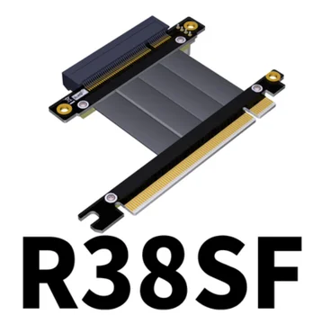 Lankstus Kabelis-prailgintojas PCI Express PCI-E 8X į 16X Lizdas Riser Card Flex 8X 16x PCIe3.0