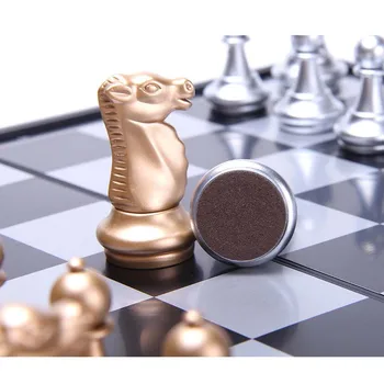 Lankstymo Magnetinio Šachmatų stalo Žaidimas, Nustatyti Kelionės, Turistiniai šachmatų lentos Nustatyti 32 Šachmatų figūrą, Aukštos kokybės Nešiojamas Tarptautinės Šachmatų Rinkinį