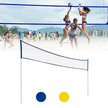 Lankstymo Tinklinis Ju Stovas Reguliuojamas Aukštis Badmintono Net Ourdoor Kamuolys Sporto Reikmenys Naudoti Paplūdimys Ir Žolės