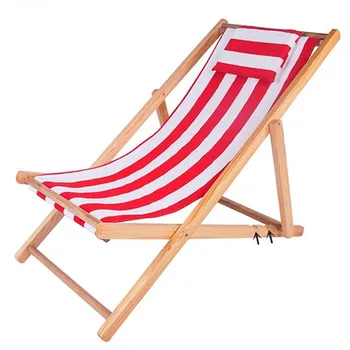 Lauko Baldai Paplūdimio Kėdės Nešiojamas Sulankstomas Medienos Šezlongas Lounge 5.5 KG Reguliuojamas Aukštis Kempingas Kėdės Sėdynė Lauko Karieta