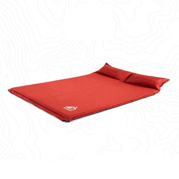 Lauko oro mattres Paplūdimio kilimėlis stovyklavimo kilimėlis automatinė pripučiamos pagalvėlės drėgmei atsparus palapinė miega, mat dviguba automatinė oro lova