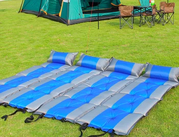 Lauko splicable oro pagalvėlė su pagalvę, telšių drėgmei atsparus padas, vieną pripučiamą pagalvėlę, kempingas trinkelėmis, automatinė pripučiami padas