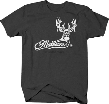 Lašas Tees Mathews Whitetail Elnias Medžioklės Logotipu pažymėtų Šaudymas iš lanko Marškinėlius