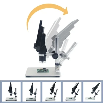 LBER G1200 Skaitmeninis Mikroskopas su 7 Colių Didelis Spalvų Sn Didelės Bazės LCD Ekranas 12MP 1-1200X Nuolatinio Stiprinimo nifier w