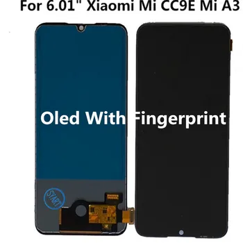 LCD Ekranas a Xiaomi Mi CC9e / Mi A3 skaitmeninis keitiklis Visiškai lcd Asamblėjos Pakeisti su Rėmu Xiaomi Mi CC9e / Mi A3 Jutiklinis Ekranas
