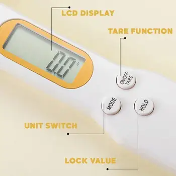 LCD Ekranas Skaitmeninė Priemonė, Šaukštas Virtuvės Lab Gramas Elektroninių Šaukštas Svoris Masto Kepimo Reikmenys Maisto Svarstyklės