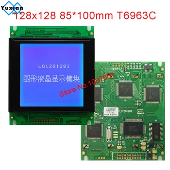 LCD modulis 128128 128x128 ekranas grafinis 85X100mm T6963C UCI6963 LG1281281 vietoj WG128128A Naujos prekės