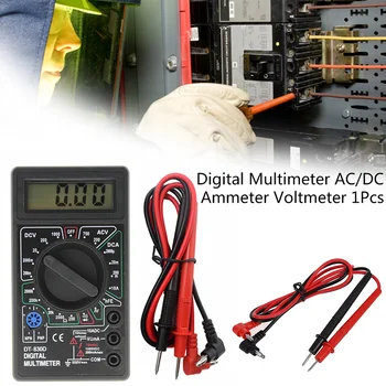 LCD Skaitmeninis Multimetras Nešiojamas Delninis Skaitiklis Testeriai AC /DC Automobilių Kišenėje Dabartinės Ohmmeter Metrų Testeris Įrankiai