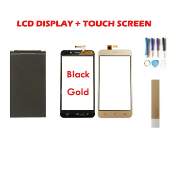 LCD Ženklas:15-22211-3259-2 Už Vertex Įspūdį Sėkmės LCD Ekranas + Touch Ekranas Jutiklis Stiklo Atskiras Juodojo Aukso su juosta& tools