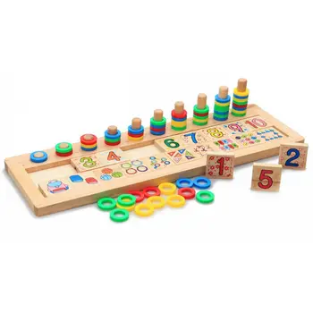 LCLL-Vaikams, Mediniai Montessori Medžiagų Mokymosi Skaičiuoti Numerių Atitikimo Ankstyvojo Ugdymo Matematikos Mokymo Žaislai