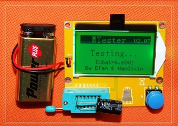 LCR-T4 Mega328 Tranzistorius Testeris Diodų Triode kondensatorius + induktyvumą + rezistorius + SCR ESR Matuoklis MOS/PNP/NPN L/C/R