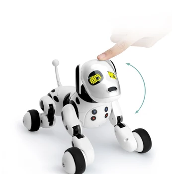 Led Elektroninių Naminių Žaislų Vaikščioti ir Šokio Interaktyvus naminių Gyvūnėlių Šuniuką Robotas Šuo RC Protingas Šuo Nuotolinio Valdymo Robotas Žaislas Elektroniniai Žaislai