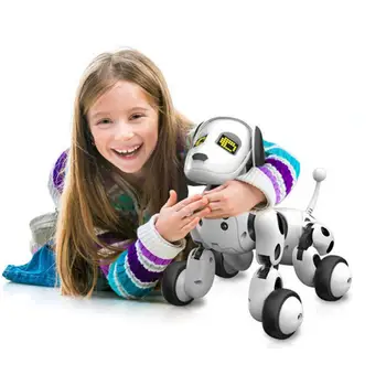 Led Elektroninių Naminių Žaislų Vaikščioti ir Šokio Interaktyvus naminių Gyvūnėlių Šuniuką Robotas Šuo RC Protingas Šuo Nuotolinio Valdymo Robotas Žaislas Elektroniniai Žaislai