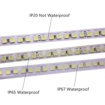 LED juostelė 12V 24v 5m 600 LED 5054 lankstus šviesos IP67 atsparus vandeniui Aukšto ryškumo LED juosta balta šiltai balta