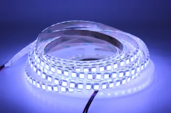 LED juostelė 12V 24v 5m 600 LED 5054 lankstus šviesos IP67 atsparus vandeniui Aukšto ryškumo LED juosta balta šiltai balta