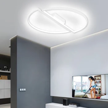 LED Lubų Šviesos Šiuolaikinės Pusė Turas Ratas Lubų Lempa gyvenamojo Kambario, Valgomojo, Miegamojo Virtuvės Puošmena, Šviesos diodų (LED Lubų šviestuvas