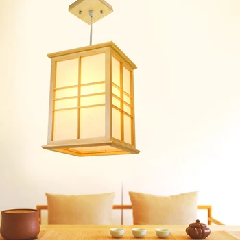 LED Medžio masyvo Japonų Stiliaus Ir Tatamio Restoranas, Avikailio korėjos Paprasta Prisijungti Miegamasis Liustra