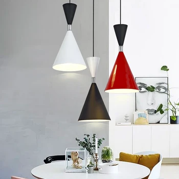 LED pakabukas lempa, juoda balta Raudona korpuso spalva sieniniai šviestuvai, patalpų, namų dekoravimui modernios led šviesos apšvietimas šviestuvų