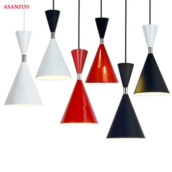 LED pakabukas lempa, juoda balta Raudona korpuso spalva sieniniai šviestuvai, patalpų, namų dekoravimui modernios led šviesos apšvietimas šviestuvų