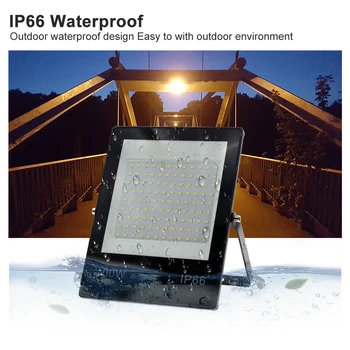 LED Potvynių Šviesos 50W 220V 100W 150W Didelio Ryškumo IP66 atsparus Vandeniui Lauko Apšvietimas, LED Prožektoriai, Sienos Prožektoriai