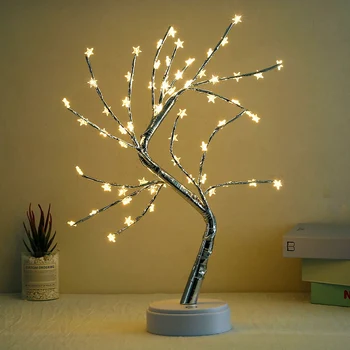 LED Stalo Bonsai Medis Šviesos Jutiklinį Jungiklį 
