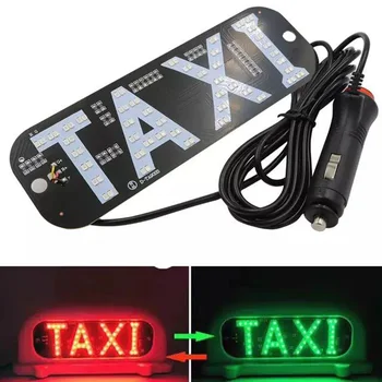 LED Taksi Ekranas Signalo lemputė priekinio, galinio Stiklo Lempos, Signalas, Žibintas Kabinos indikatorius DC12V