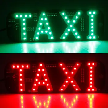 LED Taksi Ekranas Signalo lemputė priekinio, galinio Stiklo Lempos, Signalas, Žibintas Kabinos indikatorius DC12V