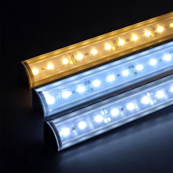 LED Vamzdis Šviesos V Stilius Sienos Kampe DC12V Didelio Ryškumo 5730 36LEDs 50cm Energijos Taupymo LED dienos šviesos lempos 5vnt/daug.