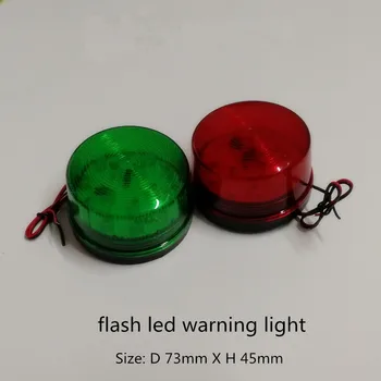 LED Įspėjimo Lemputė Sukasi Mirksintis Signalas Bokštas Lempos AC/DC12V Raudona Led Strobe šviesos Pramonės Signalas Mini Įspėjamasis žibintas