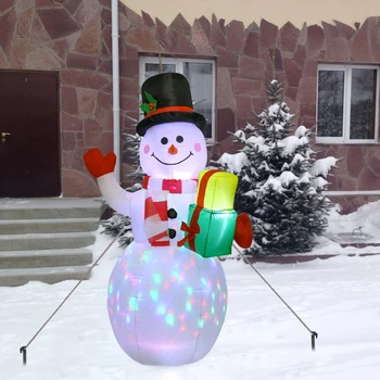 LED Šviesos Pripučiami Modelis Pasukti Airblown Lėlės, Žaislai, Kalėdų Senį Spalvinga Namų Šalys Priedai
