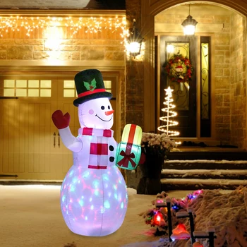 LED Šviesos Pripučiami Modelis Pasukti Airblown Lėlės, Žaislai, Kalėdų Senį Spalvinga Namų Šalys Priedai