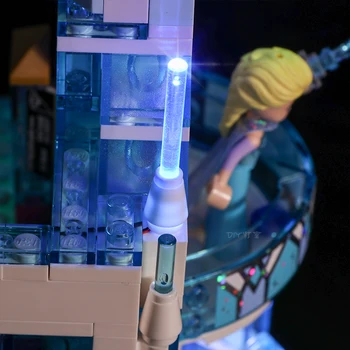 Led Šviesos Rinkinys, Suderinamas su Lego 41148 draugas Sniego Pasaulio 25002 Elsa Stebuklinga Ledo Rūmai Pilies Statyba Blokai (Tik šviesos)