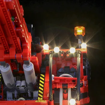 Led šviesos Suderinamas su LEGO Mechaninė Grupės 42082 Sudėtingas Reljefas Kranas už lego Technic 