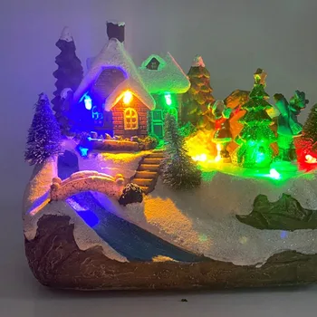 LED Šviesos Važiuoti Apšvietimo Kalėdų Derva, Derva Kalėdų Kaime, Name, Mieste Šiltai Balta Vestuvių papuošalai Kalėdų