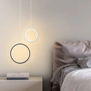 LED Žiedas, pakabukas lighs minimalistinės kūrybos asmeninį valgomasis, virtuvė, laiptų miegamojo, naktiniai staleliai, lempa