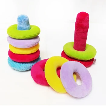 Lelebe lankstymo ratas, pliušinis audinys kūdikių įspūdį žaislų lankas spalvinga saldus ir saldus spąstai ramstis žaislas