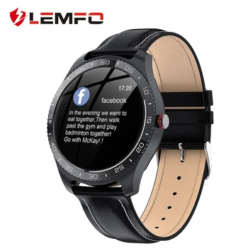 LEMFO Smartwatch Vyrai Moterys IP67 atsparus Vandeniui Visiškai Apvalios Jutiklinis Ekranas 15 Dienų Ilgo Laukimo Sporto Smart Žiūrėti pk huawei žiūrėti gt 2