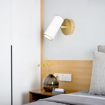 Lemputė Nemokamai)Modernios led sienos lempos sienos šviesos Reguliuojamas Kampas wandlamp Aliuminio miegamasis/vonios kambarys lempa veidrodis laiptų apšvietimas