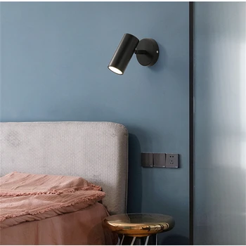 Lemputė Nemokamai)Modernios led sienos lempos sienos šviesos Reguliuojamas Kampas wandlamp Aliuminio miegamasis/vonios kambarys lempa veidrodis laiptų apšvietimas