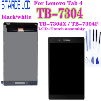 Lenovo IdeaTab 4 TB-7304X TB-7304F TB-7304 TB 7304X LCD Ekranas 7304F Jutiklinis Ekranas skaitmeninis keitiklis Asamblėjos Tabletės Matrica Dalys