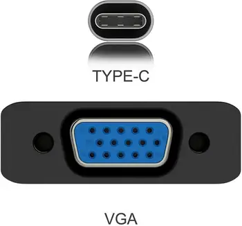 Lention USB C VGA Adapterį, C Tipo VGA Kabelis Converter 