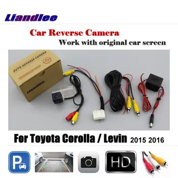 Liandlee Auto Grįžtamieji Parkavimo Kamera Toyota Corolla Levin. m. 2016 Galiniai galinio vaizdo Kamera Galinio Dirbti su Automobilių Gamyklos Ekrane