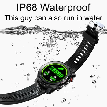 LIGE 2021 IP68 Vandeniui Smart Watch Vyrų EKG Širdies ritmas, Kraujo Spaudimo Monitorius LED Žibintuvėlis 1.3 Visiškai Jutiklinis Ekranas smartwatch