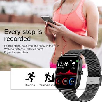 LIGE Naujų Spalvų Ekrano Smart Watch Moterys vyrai jutiklinių Fitness Tracker Kraujo Spaudimas Smart Laikrodis Moterims Smartwatch už Xiaomi