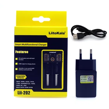 Liitokala Lii-100 Is-202 Lii-402 Lii-PD4 100B 1.2 V, 3,7 V 3.2 V 18650 18350 26650 18350 NiMH ar ličio e-cigarete, baterijos kroviklis