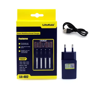 Liitokala Lii-100 Is-202 Lii-402 Lii-PD4 100B 1.2 V, 3,7 V 3.2 V 18650 18350 26650 18350 NiMH ar ličio e-cigarete, baterijos kroviklis