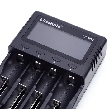 LiitoKala Lii-PD4 LCD Ekranas 3,7 V 18650 18350 18500 16340 21700 20700 10440 14500 26650 1.2 V AAA NiMH ar Ličio Baterija Įkroviklis