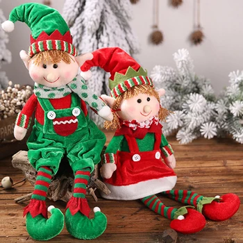 Linksmų Kalėdų Lėlės Naujųjų Metų Ornamentu Medžio Dekoro Elnių, Sniego Santa Claus Navidad Lėlės Kalėdų Dekoracijos Namams