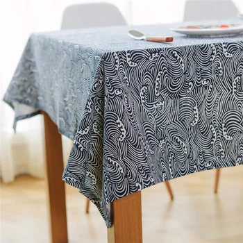 Lino trimatis modelis stačiakampio formos staltiesė kambarį kavos stalo restoranas, stalo, namų tekstilės apdailos amatai